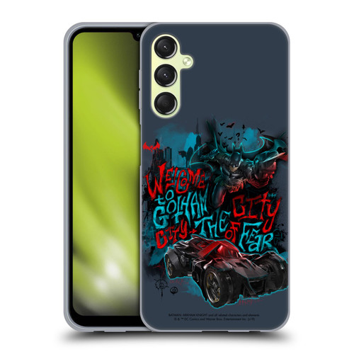 Batman Arkham Knight Graphics Welcome To Gotham Soft Gel Case for Samsung Galaxy A24 4G / M34 5G