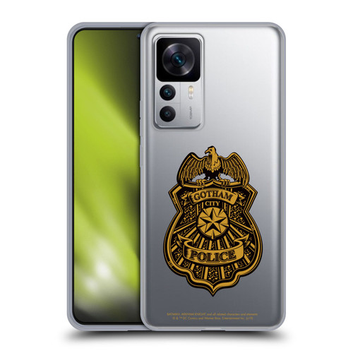 Batman Arkham Knight Graphics Gotham City Police Badge Soft Gel Case for Xiaomi 12T 5G / 12T Pro 5G / Redmi K50 Ultra 5G