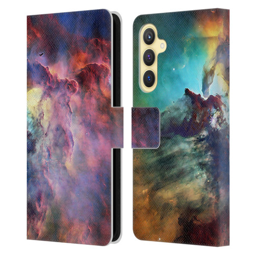 Cosmo18 Space Lagoon Nebula Leather Book Wallet Case Cover For Samsung Galaxy S23 FE 5G