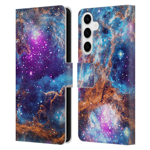 Cosmo18 Space Lobster Nebula Leather Book Wallet Case Cover For Samsung Galaxy S24+ 5G