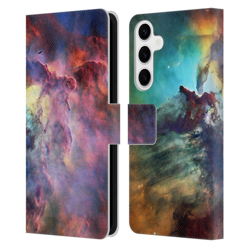 Cosmo18 Space Lagoon Nebula Leather Book Wallet Case Cover For Samsung Galaxy S24+ 5G