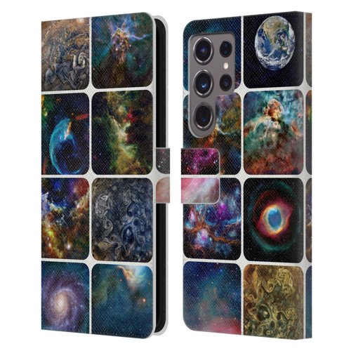 Cosmo18 Space The Amazing Universe Leather Book Wallet Case Cover For Samsung Galaxy S24 Ultra 5G