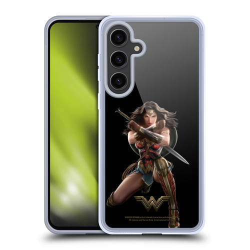 Wonder Woman Movie Character Art Bracelets Of Submission Soft Gel Case for Samsung Galaxy S24+ 5G