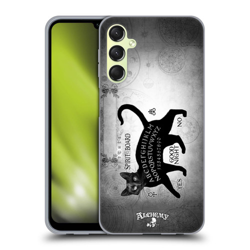 Alchemy Gothic Cats Black Cat Spirit Board Soft Gel Case for Samsung Galaxy A24 4G / Galaxy M34 5G