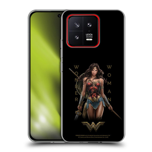 Wonder Woman Movie Character Art Typography Soft Gel Case for Xiaomi 13 5G