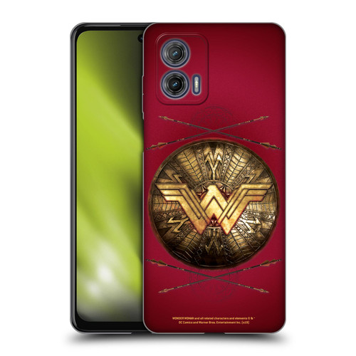 Wonder Woman Movie Logos Shield And Arrows Soft Gel Case for Motorola Moto G73 5G