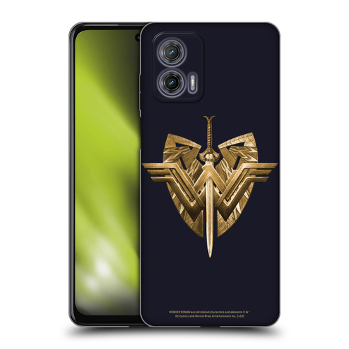 Wonder Woman Movie Logos Sword And Shield Soft Gel Case for Motorola Moto G73 5G