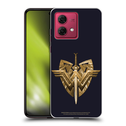 Wonder Woman Movie Logos Sword And Shield Soft Gel Case for Motorola Moto G84 5G