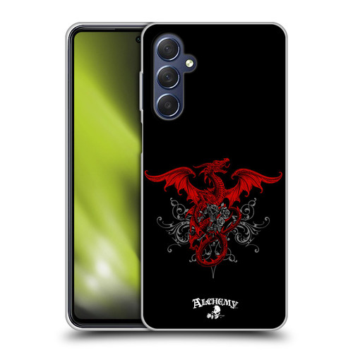 Alchemy Gothic Dragon Draco Rosa Soft Gel Case for Samsung Galaxy M54 5G