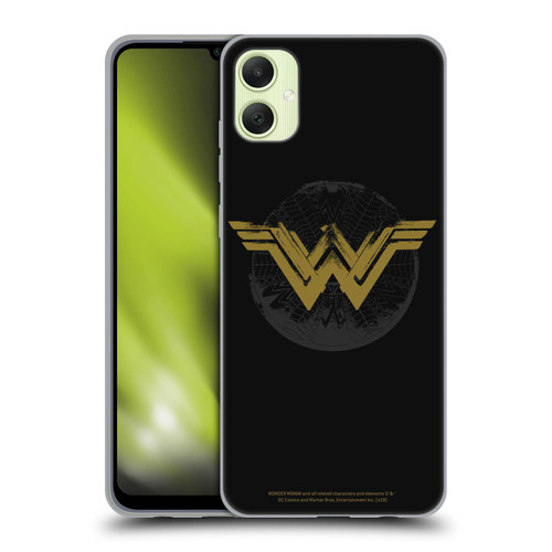 Wonder Woman Movie Logos Distressed Look Soft Gel Case for Samsung Galaxy A05