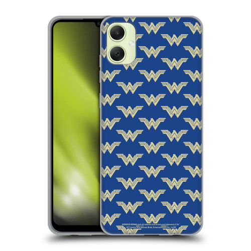 Wonder Woman Movie Logos Pattern Soft Gel Case for Samsung Galaxy A05