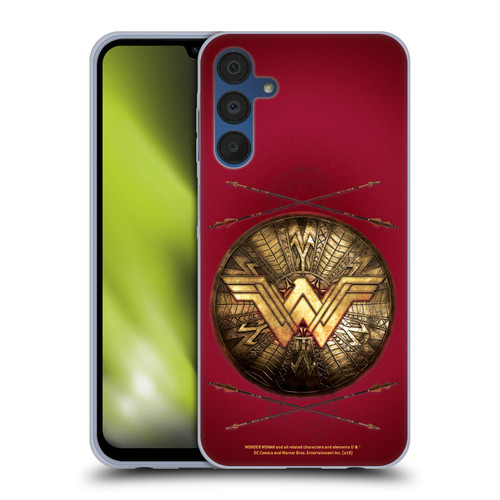 Wonder Woman Movie Logos Shield And Arrows Soft Gel Case for Samsung Galaxy A15