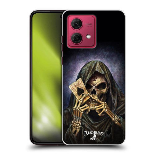 Alchemy Gothic Skull And Cards Reaper's Ace Soft Gel Case for Motorola Moto G84 5G