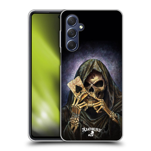 Alchemy Gothic Skull And Cards Reaper's Ace Soft Gel Case for Samsung Galaxy M54 5G