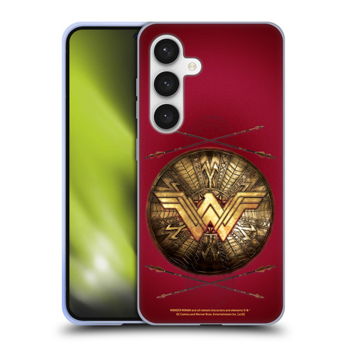 Wonder Woman Movie Logos Shield And Arrows Soft Gel Case for Samsung Galaxy S24 5G