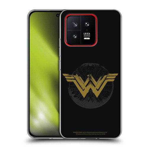 Wonder Woman Movie Logos Distressed Look Soft Gel Case for Xiaomi 13 5G
