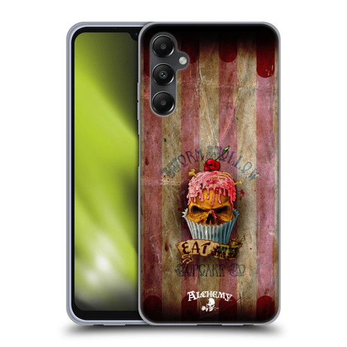 Alchemy Gothic Skull Eat Me Cupcake Soft Gel Case for Samsung Galaxy A05s