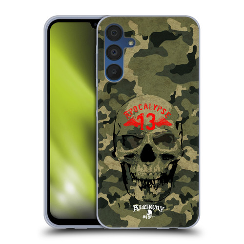 Alchemy Gothic Skull Camo Skull Soft Gel Case for Samsung Galaxy A15