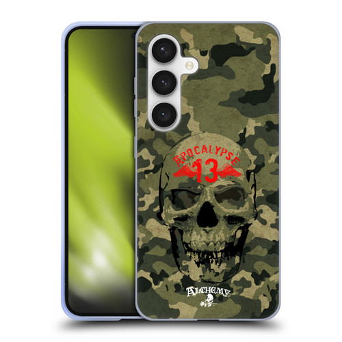 Alchemy Gothic Skull Camo Skull Soft Gel Case for Samsung Galaxy S24 5G
