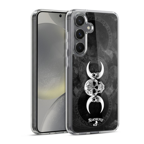 Alchemy Gothic Skull Dark Goddess Moon Soft Gel Case for Samsung Galaxy S24 5G