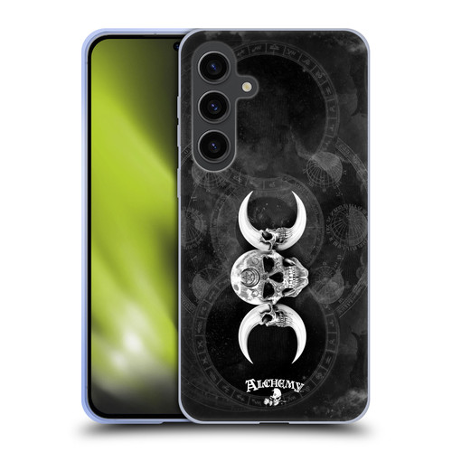 Alchemy Gothic Skull Dark Goddess Moon Soft Gel Case for Samsung Galaxy S24+ 5G