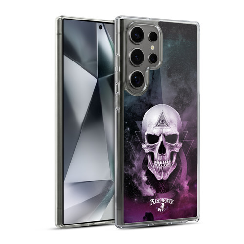 Alchemy Gothic Skull The Void Geometric Soft Gel Case for Samsung Galaxy S24 Ultra 5G