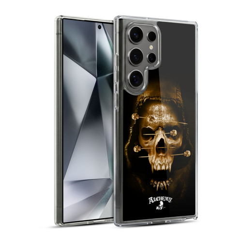 Alchemy Gothic Skull Death Fetish Soft Gel Case for Samsung Galaxy S24 Ultra 5G