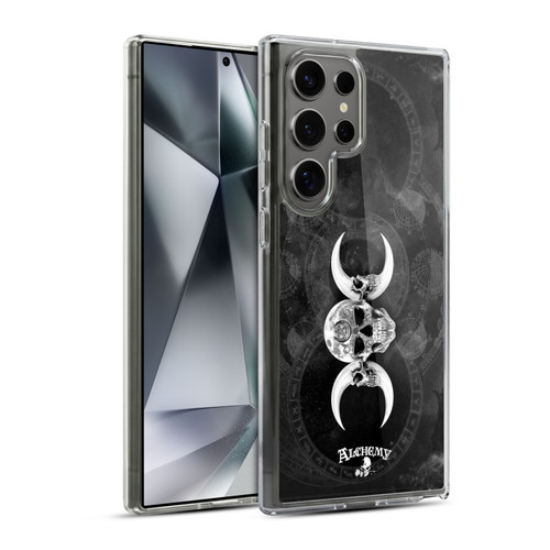 Alchemy Gothic Skull Dark Goddess Moon Soft Gel Case for Samsung Galaxy S24 Ultra 5G