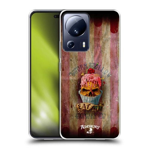 Alchemy Gothic Skull Eat Me Cupcake Soft Gel Case for Xiaomi 13 Lite 5G