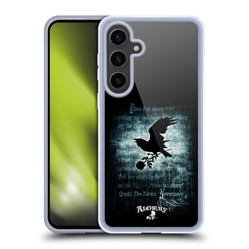 Alchemy Gothic Wing Nevermore Soft Gel Case for Samsung Galaxy S24+ 5G
