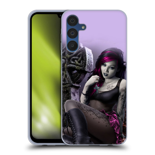 Tom Wood Fantasy Goth Girl Vampire Soft Gel Case for Samsung Galaxy A15