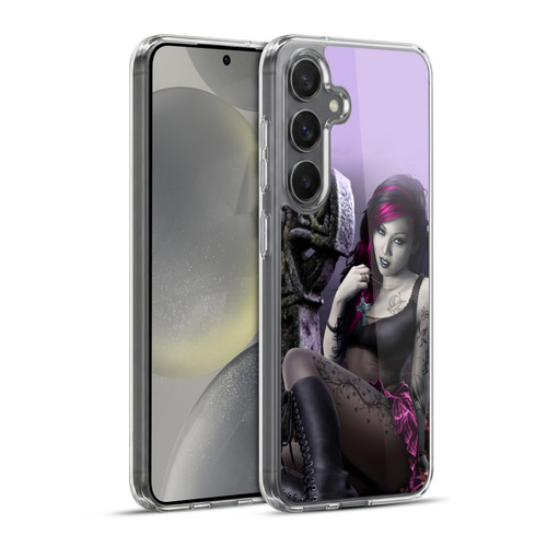 Tom Wood Fantasy Goth Girl Vampire Soft Gel Case for Samsung Galaxy S24+ 5G & MagSafe