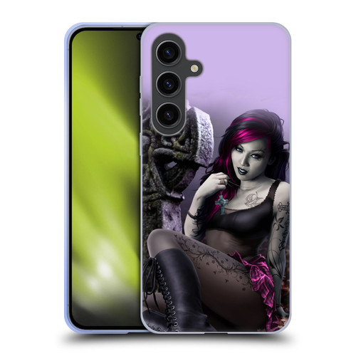 Tom Wood Fantasy Goth Girl Vampire Soft Gel Case for Samsung Galaxy S24+ 5G