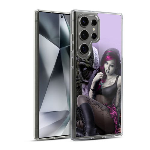 Tom Wood Fantasy Goth Girl Vampire Soft Gel Case for Samsung Galaxy S24 Ultra 5G & MagSafe