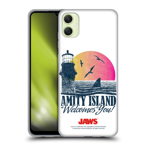 Jaws I Key Art Amity Island Soft Gel Case for Samsung Galaxy A05