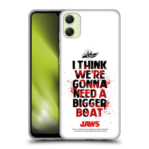 Jaws I Key Art Bigger Boat Soft Gel Case for Samsung Galaxy A05