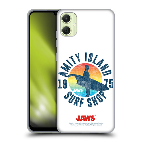 Jaws I Key Art Surf Shop Soft Gel Case for Samsung Galaxy A05