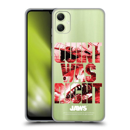 Jaws I Key Art Quint Was Right Soft Gel Case for Samsung Galaxy A05