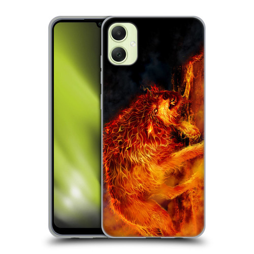 Tom Wood Fire Creatures Wolf Stalker Soft Gel Case for Samsung Galaxy A05