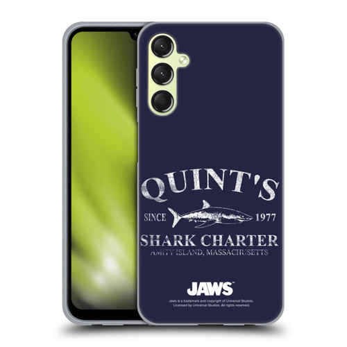 Jaws I Key Art Quint's Shark Charter Soft Gel Case for Samsung Galaxy A24 4G / Galaxy M34 5G