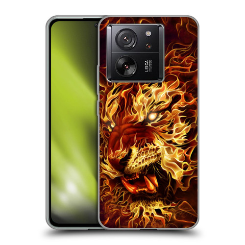 Tom Wood Fire Creatures Tiger Soft Gel Case for Xiaomi 13T 5G / 13T Pro 5G