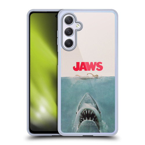 Jaws I Key Art Poster Soft Gel Case for Samsung Galaxy M54 5G