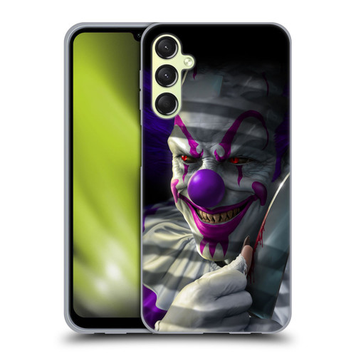 Tom Wood Horror Mischief The Clown Soft Gel Case for Samsung Galaxy A24 4G / Galaxy M34 5G