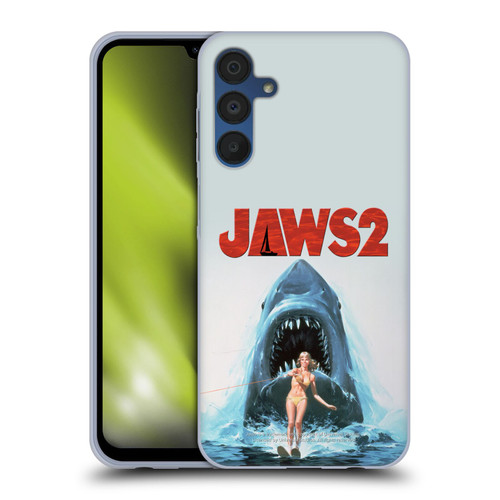 Jaws II Key Art Wakeboarding Poster Soft Gel Case for Samsung Galaxy A15