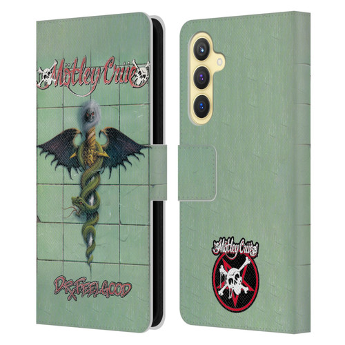 Motley Crue Albums Dr. Feelgood Leather Book Wallet Case Cover For Samsung Galaxy S23 FE 5G