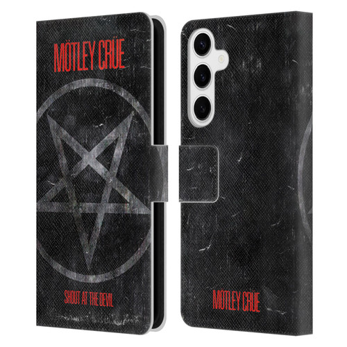 Motley Crue Albums SATD Star Leather Book Wallet Case Cover For Samsung Galaxy S24+ 5G