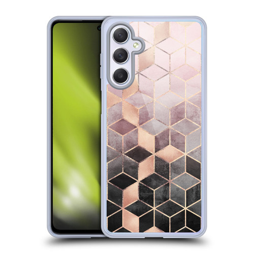 Elisabeth Fredriksson Cubes Collection Pink And Grey Gradient Soft Gel Case for Samsung Galaxy M54 5G