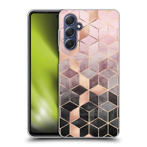 Elisabeth Fredriksson Cubes Collection Pink And Grey Gradient Soft Gel Case for Samsung Galaxy M54 5G
