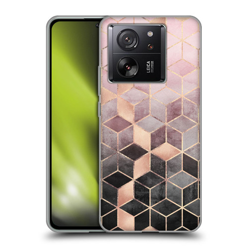 Elisabeth Fredriksson Cubes Collection Pink And Grey Gradient Soft Gel Case for Xiaomi 13T 5G / 13T Pro 5G