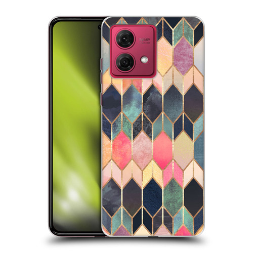 Elisabeth Fredriksson Geometric Design And Pattern Colourful Stained Glass Soft Gel Case for Motorola Moto G84 5G